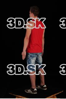 0004 Whole body red shirt short jeans  black shoes…